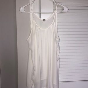 White Sheer Tank Top
